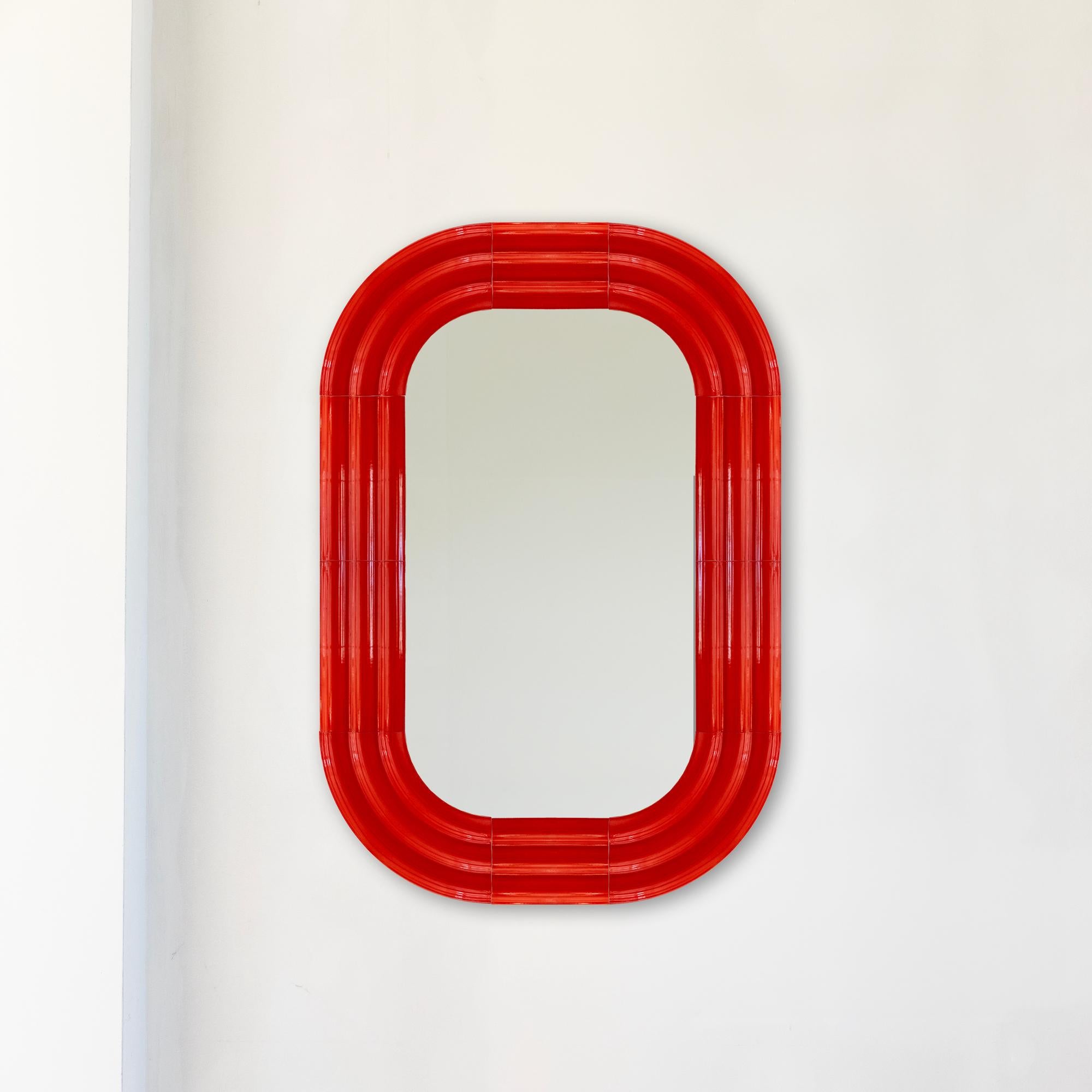 Contemporary Ceramic Mirror 'Elo 6' by Pani Jurek, 120-80 Ochre For Sale 10