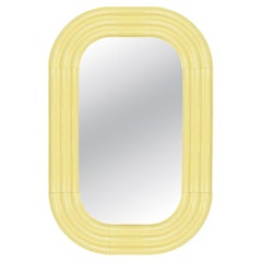 Contemporary Ceramic Mirror 'Elo 6' by Pani Jurek, 120-80 Yellow