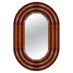 Contemporary Ceramic Mirror 'Elo' by Pani Jurek, 60-90 Brown