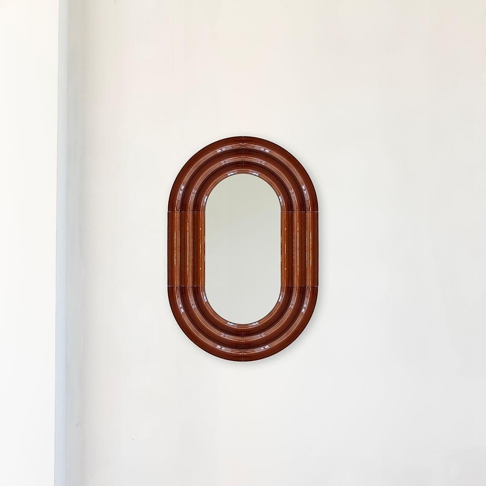 Contemporary Keramik-Spiegel 'ELO' von Pani Jurek, 60-90 Kobaltblau im Angebot 4