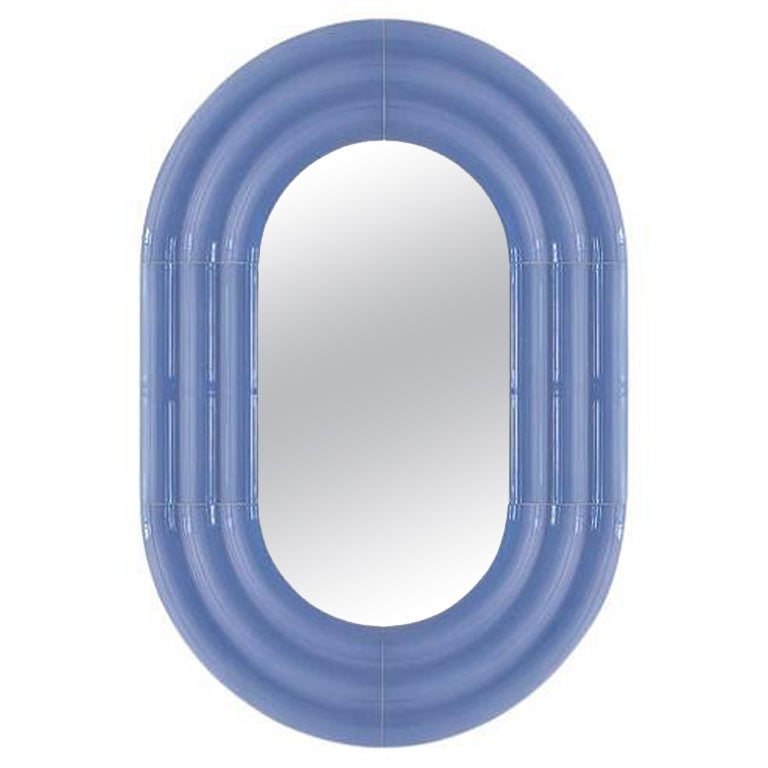 Miroir contemporain en céramique 'ELO' par Pani Jurek, 60-90 Lilas