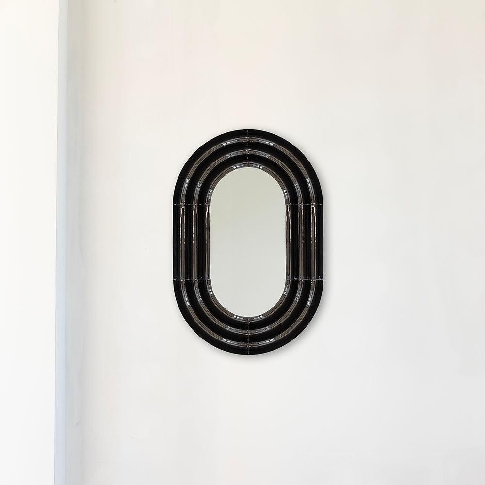 Contemporary Ceramic Mirror 'Elo' by Pani Jurek, 60-90 Mellow Yellow For Sale 7