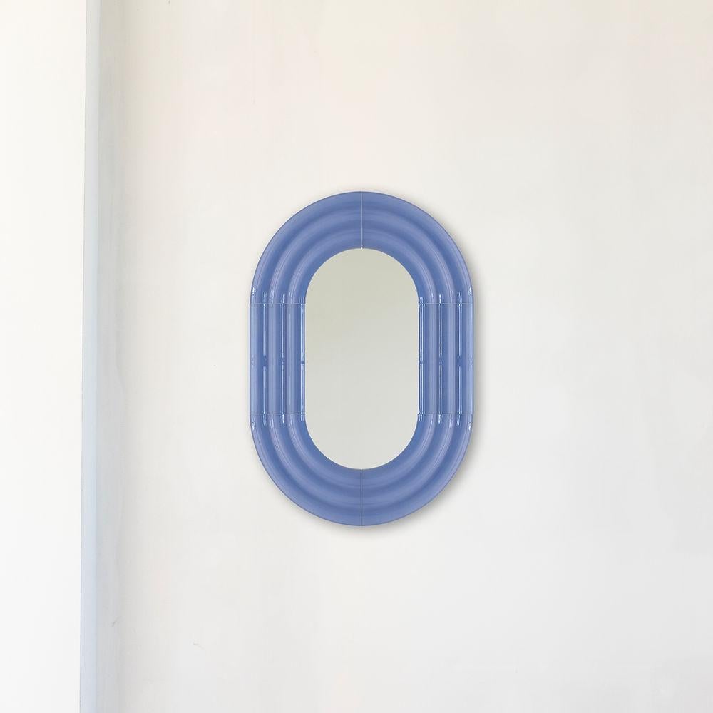 Contemporary Ceramic Mirror 'Elo' by Pani Jurek, 60-90 Mellow Yellow For Sale 4