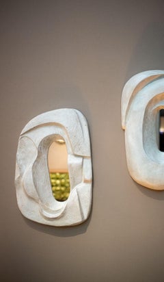 Contemporary Ceramic Mirrors by Natasha Dakhli