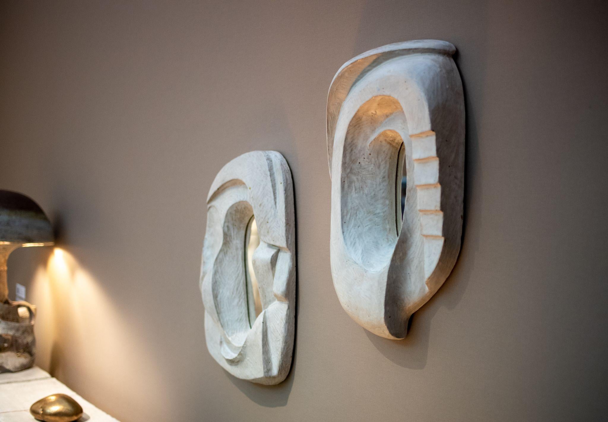 Hand-Crafted Contemporary Ceramic Mirrors by Natasha Dakhli For Sale
