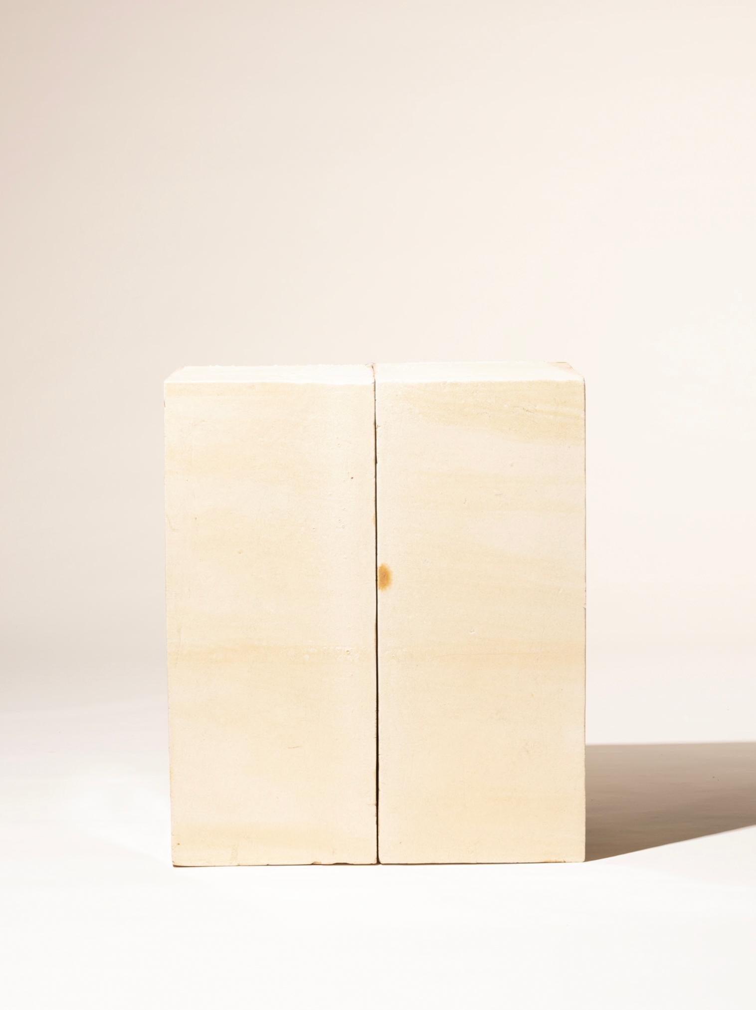 Zeitgenössischer moderner Keramik-Couchtisch / Beistelltisch Karamell glasiertes Steingut   im Zustand „Neu“ im Angebot in Rubi, Catalunya