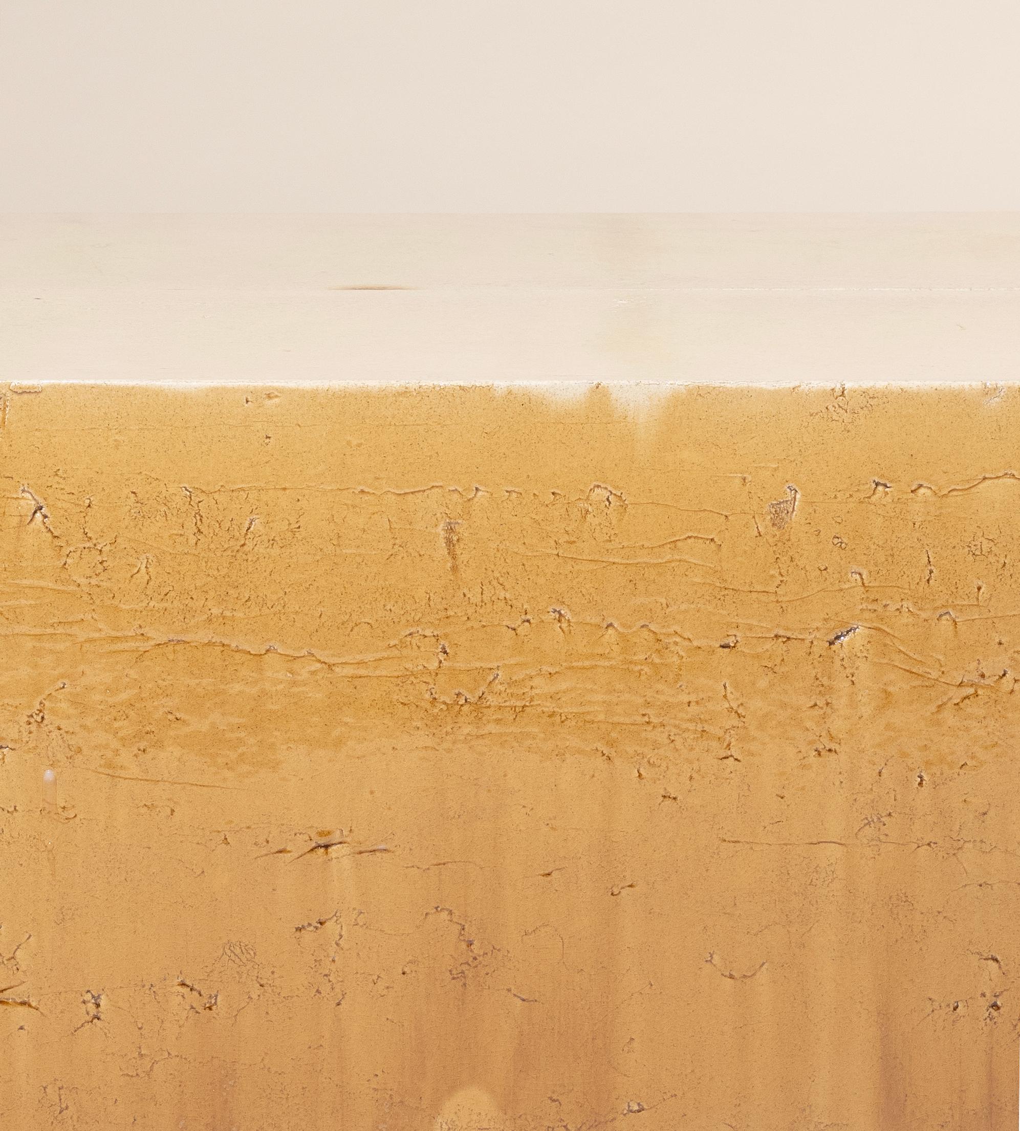 Contemporary Ceramic Modern Coffeetable / Sidetable Caramel Glazed Earthenware (Keramik) im Angebot