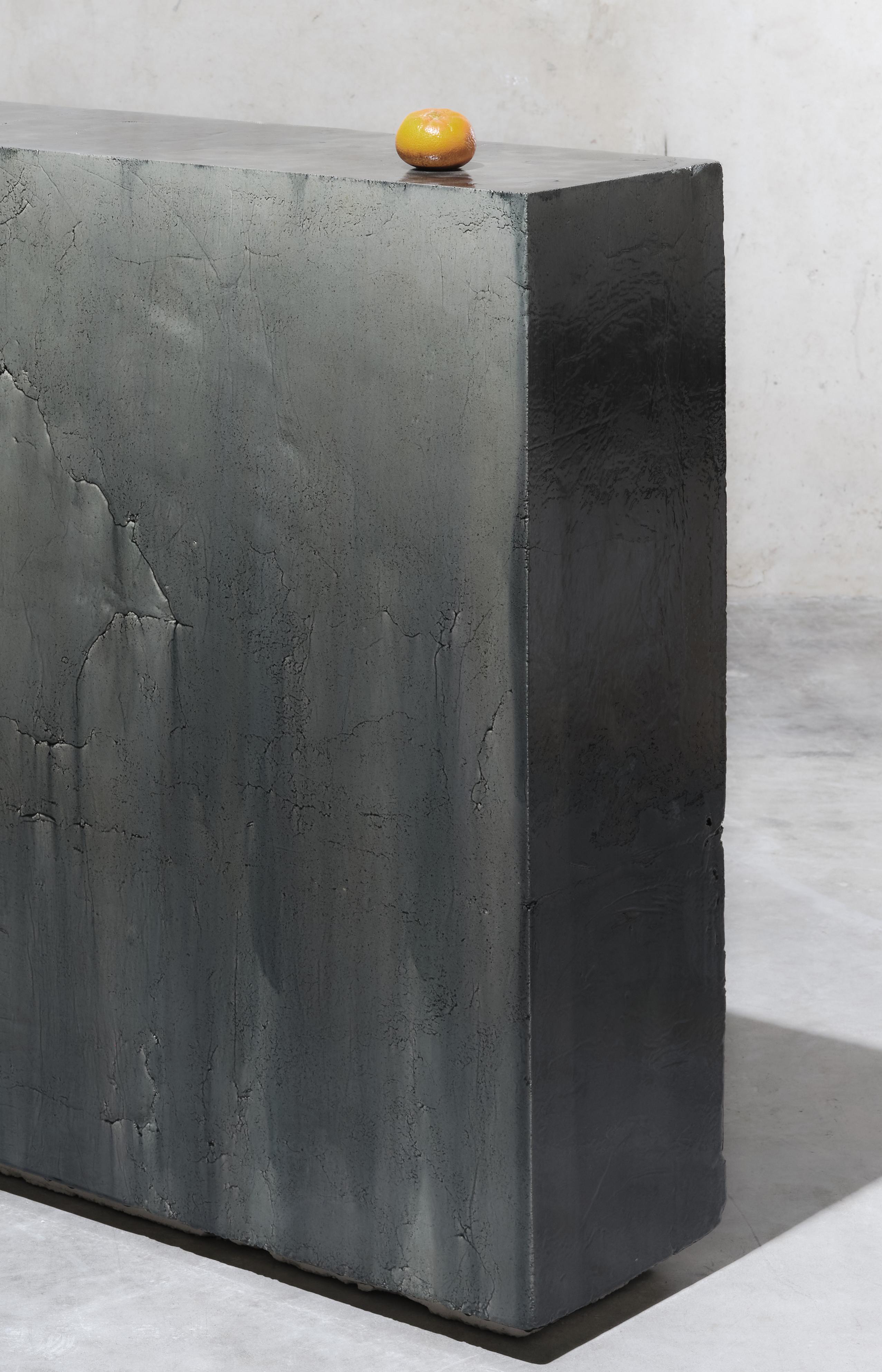Espagnol Contemporary Ceramic Modern, Iron Oxide, Manganesse Sfumato with Lead L.A 97 en vente