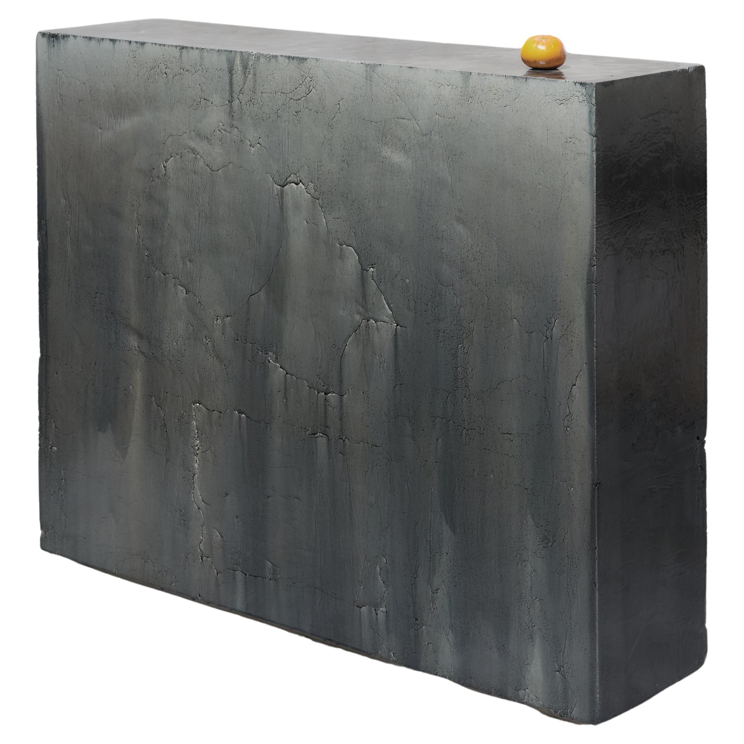 Contemporary Ceramic Modern, Iron Oxide, Manganesse Sfumato with Lead L.A 97 en vente