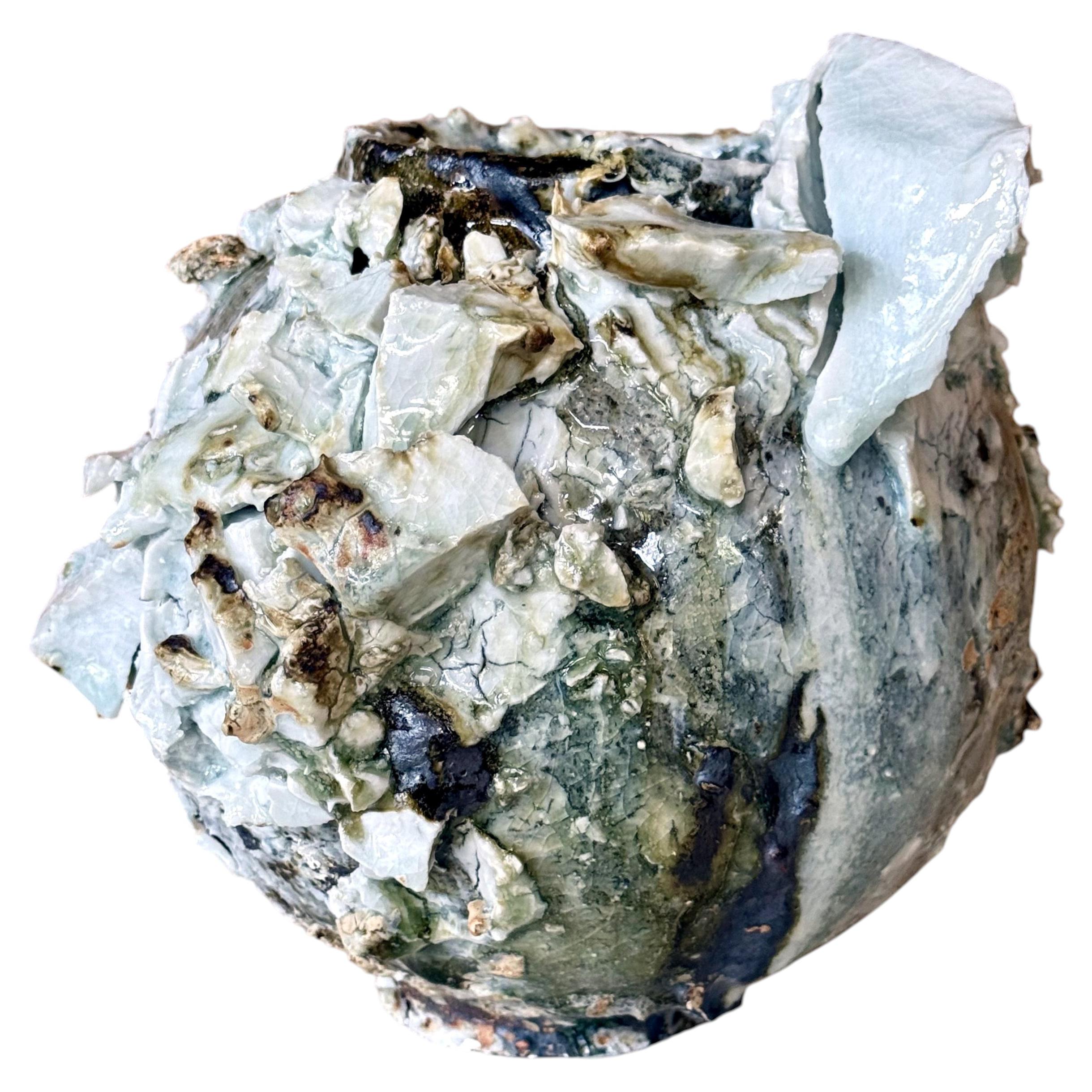 Contemporary Ceramic Moon Jar by Akiko Hirai
