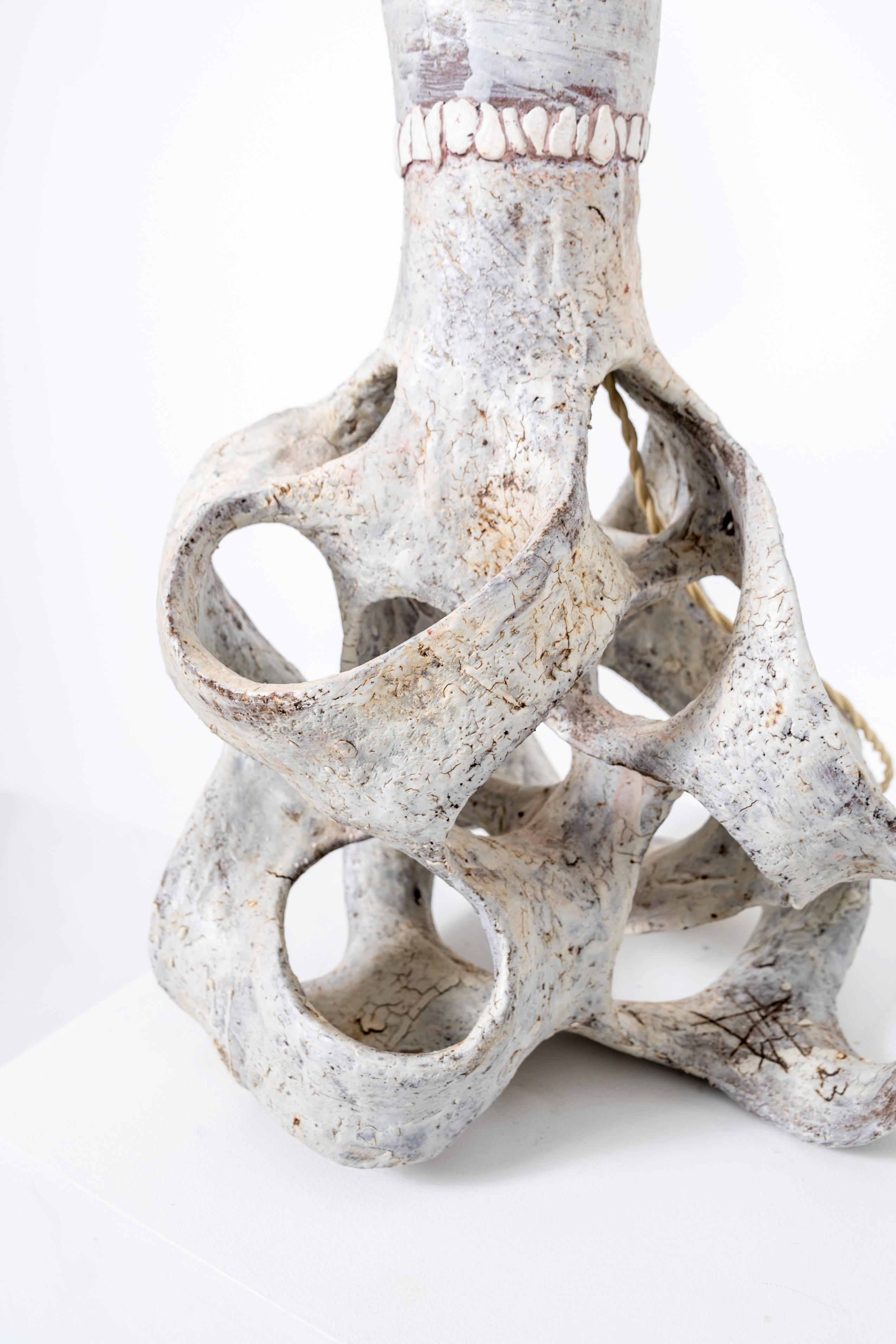 Lampe champignon contemporaine en céramique d'Agnès Debizet Abîmé - En vente à London, GB