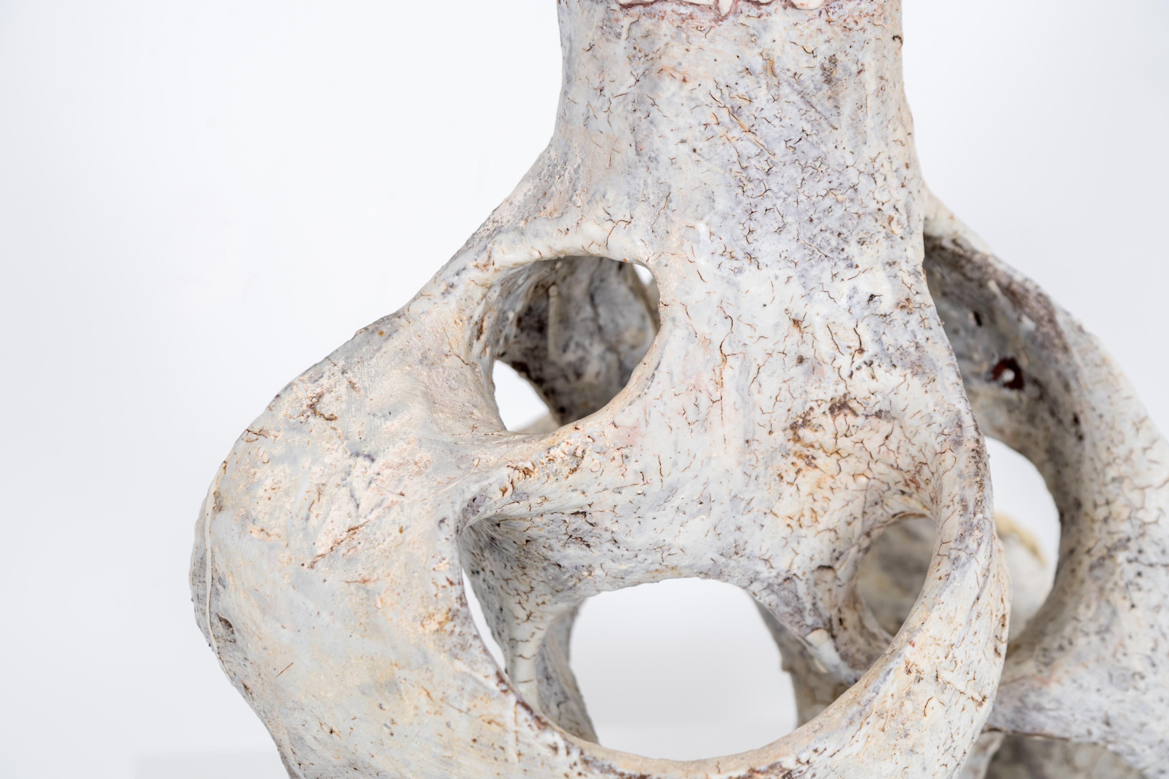 Stoneware Contemporary Ceramic Mushroom Lamp by Agnès Debizet For Sale