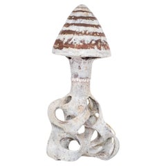 Contemporary Ceramic Mushroom Lamp by Agnès Debizet