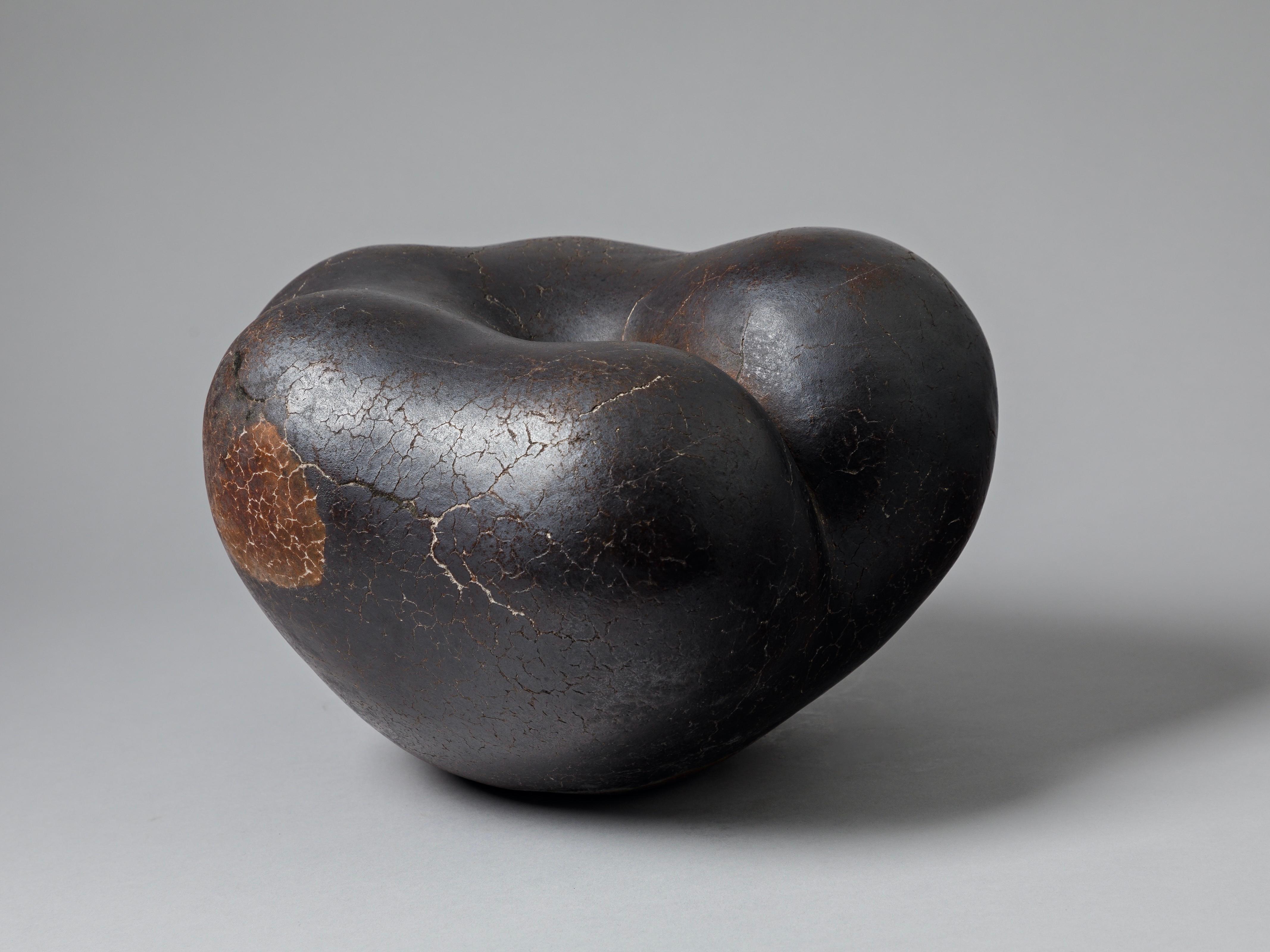 Organic sculpture by Dominique Legros
Material: hand polish stoneware
Dimensions: H 15 x 29 x 29 cm
Year: 2021

Dominique Legros has developed a unique and personal practice of hand-polished texture on stoneware creating a sense of life within