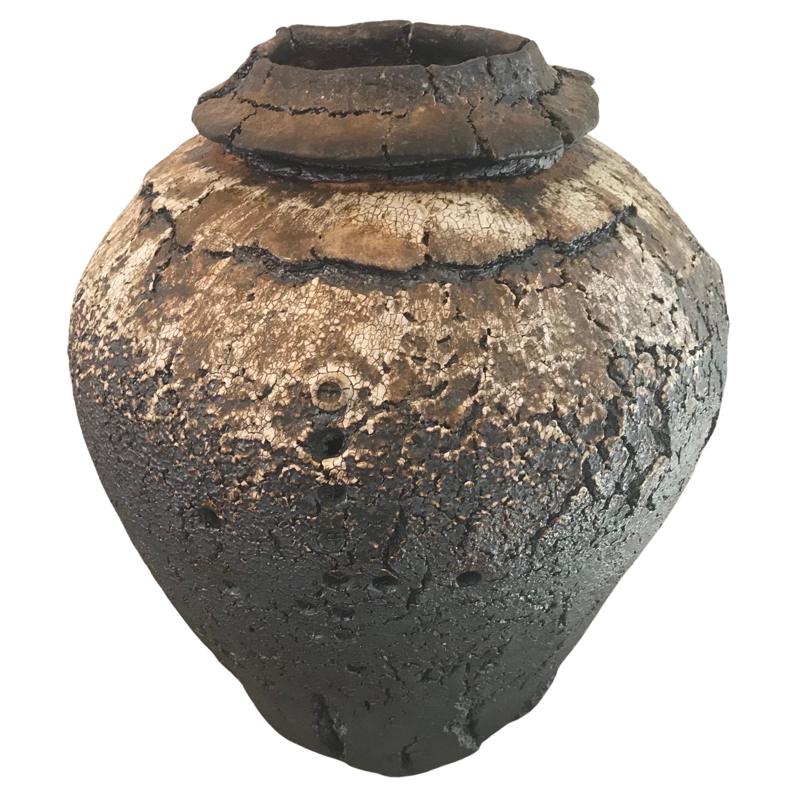 Vase contemporain en céramique surcuite par Jay Stroman 1