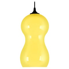 Contemporary Ceramic Pendant Lamp in Sunshine Glaze - Cacahuate