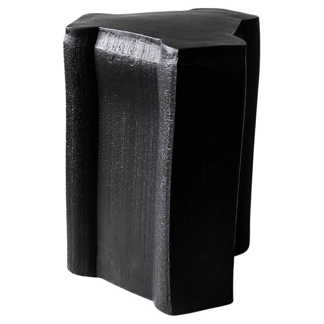 Contemporary Ceramic Pressed Stool with Glaze by Floris Wubben