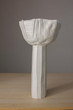 Contemporary Ceramic Ranuncolo Footed Bowl