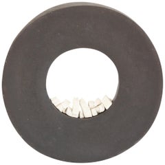 Contemporary Ceramic Sculpture, Anneau Noir Caillou