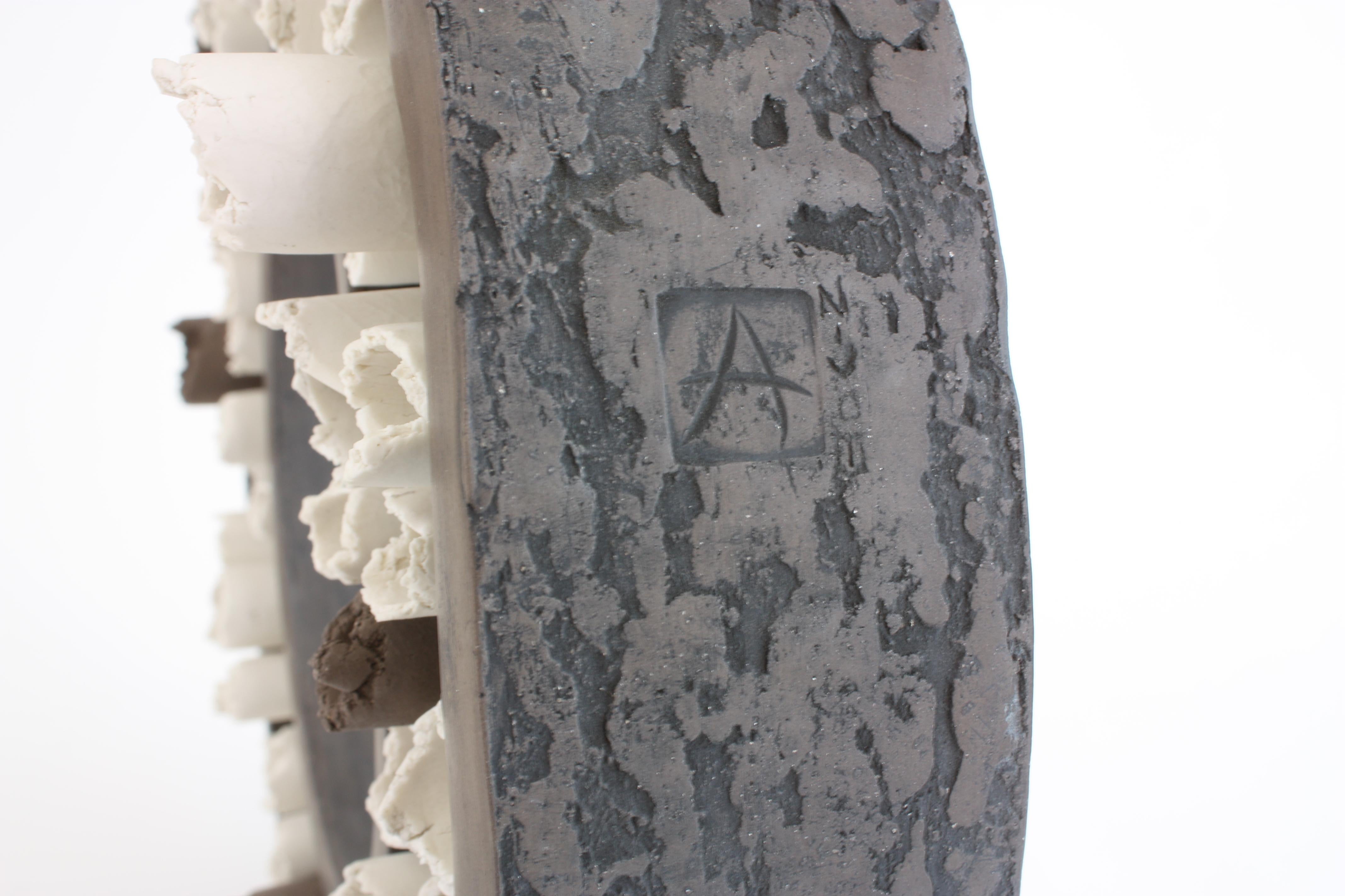 Contemporary Ceramic Sculpture, Anneau Ouvert Composition For Sale 1