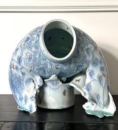 Contemporary Ceramic Sculpture Deconstructed Vase by Steven Young Lee