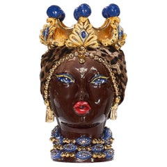 Contemporary Ceramic Sculpture Naomi Head by Vanessa Semaino