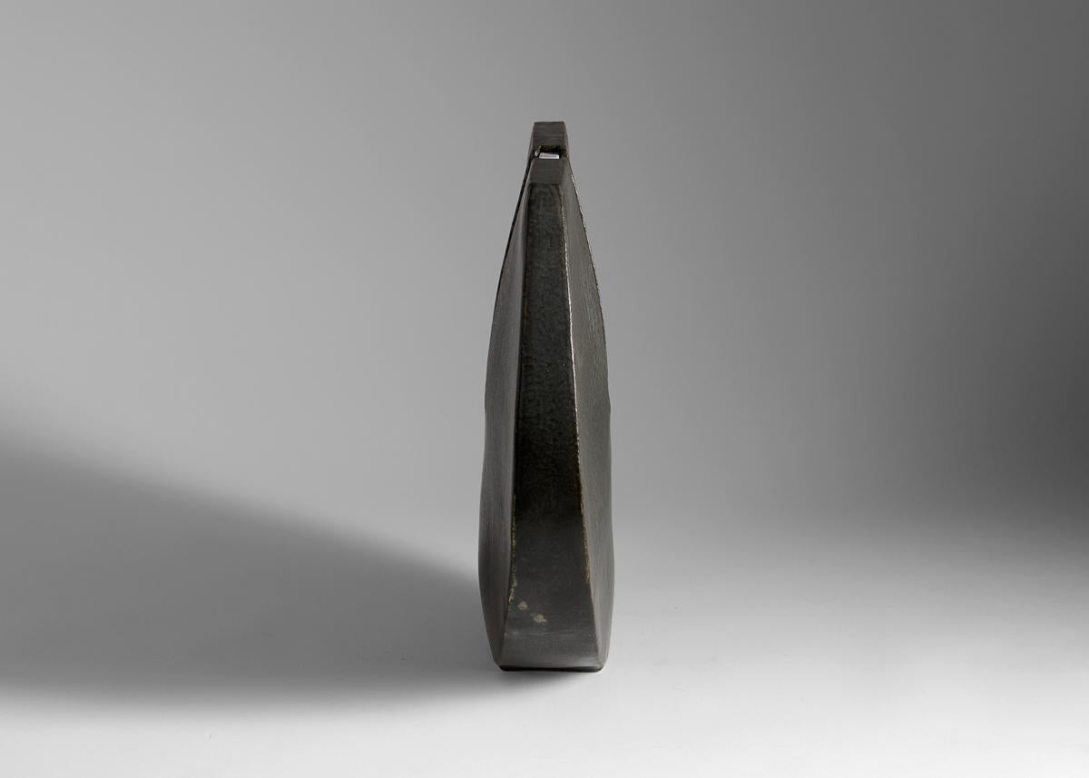 Glazed Contemporary Ceramic Sculpture with Weaving Shuttle by Aage Birck, Denmark, 2013 For Sale