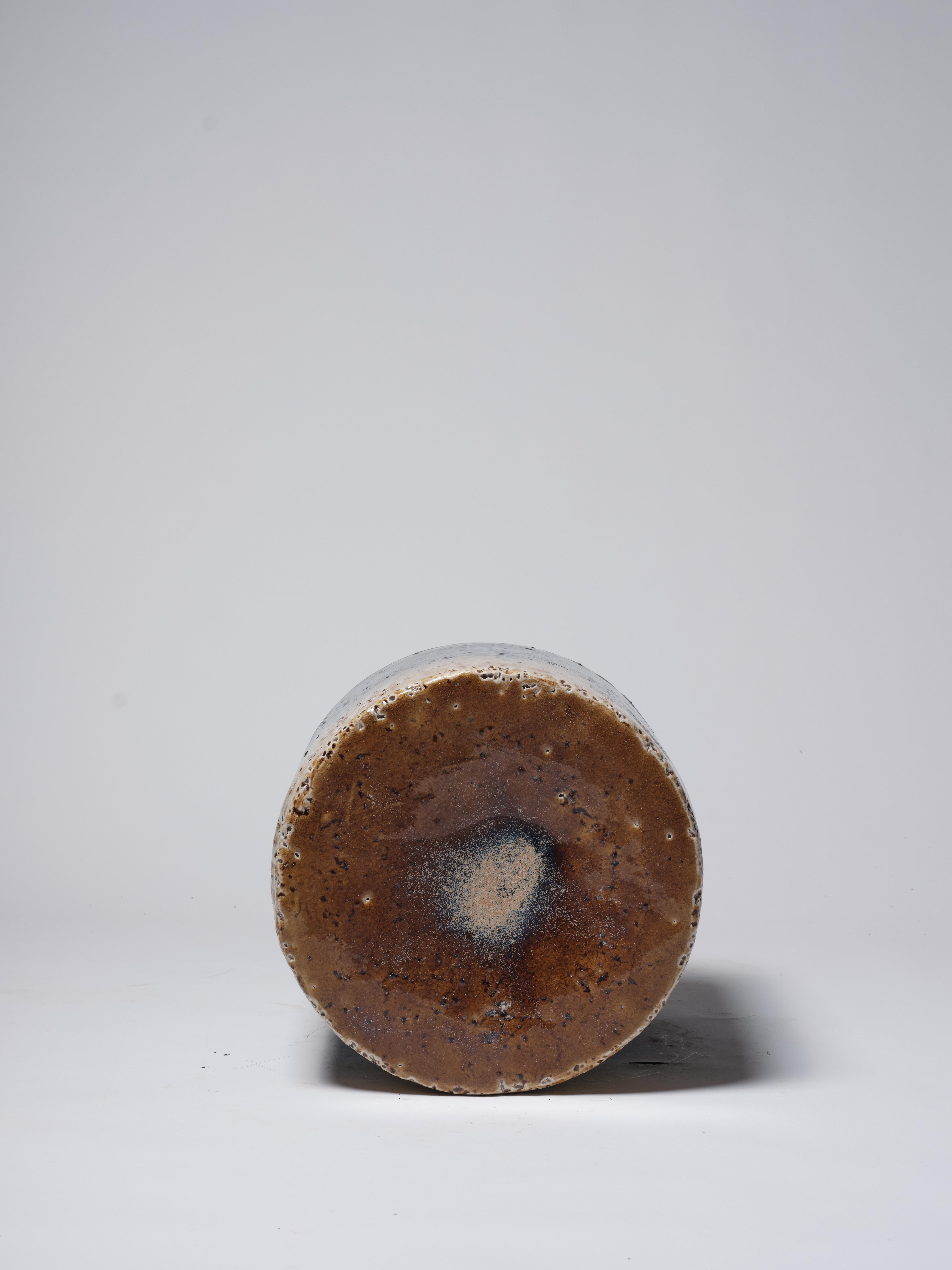 Contemporary Ceramic Beistelltisch Hocker  Kobalt glasiertes Steingut im Zustand „Neu“ in Rubi, Catalunya