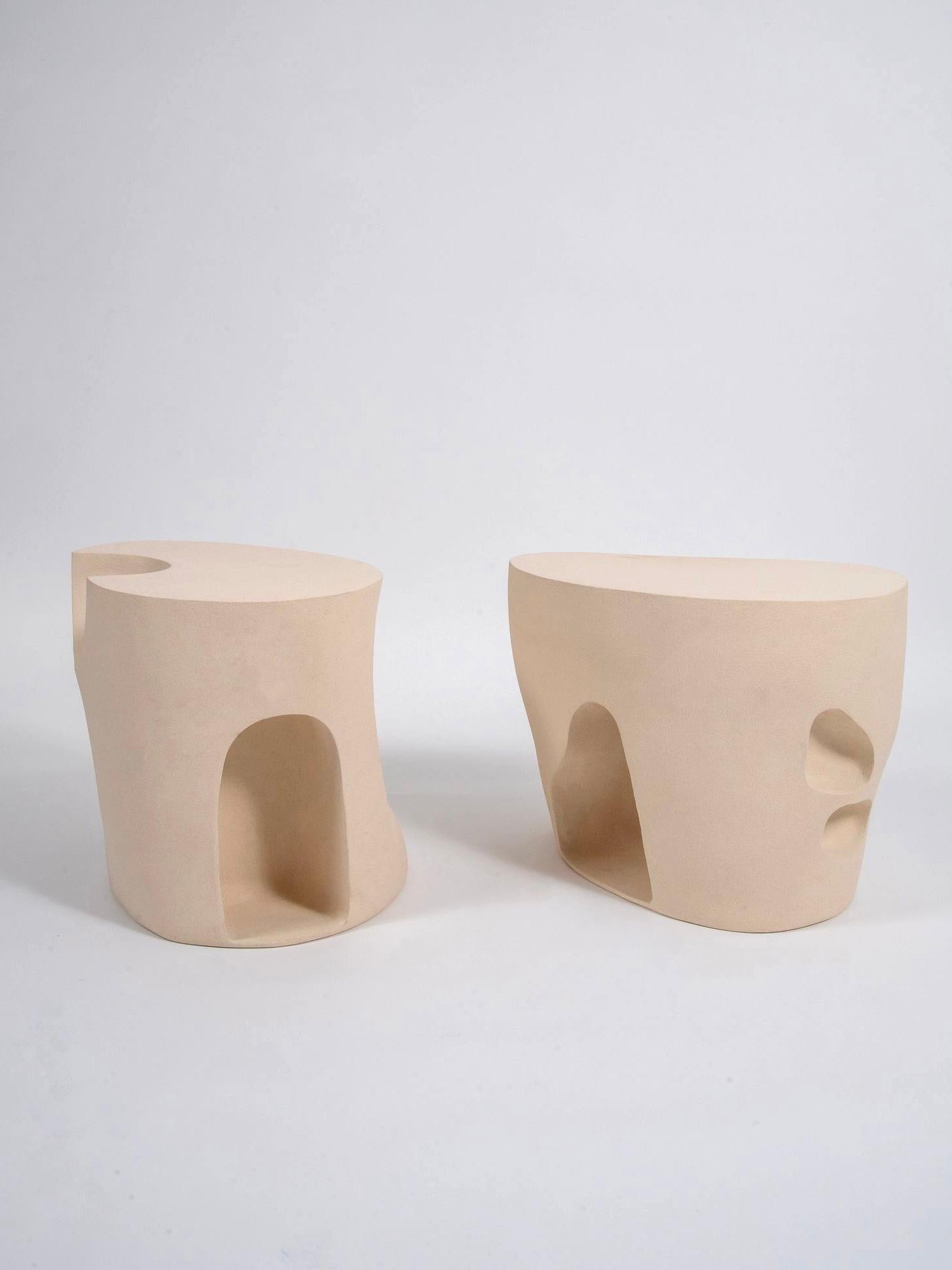 Modern Contemporary Ceramic Side Tables by Manon Oller, 2022 For Sale