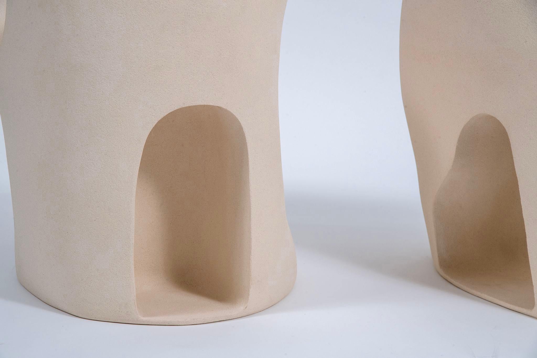 Contemporary Ceramic Side Tables by Manon Oller, 2022 In New Condition For Sale In London, GB