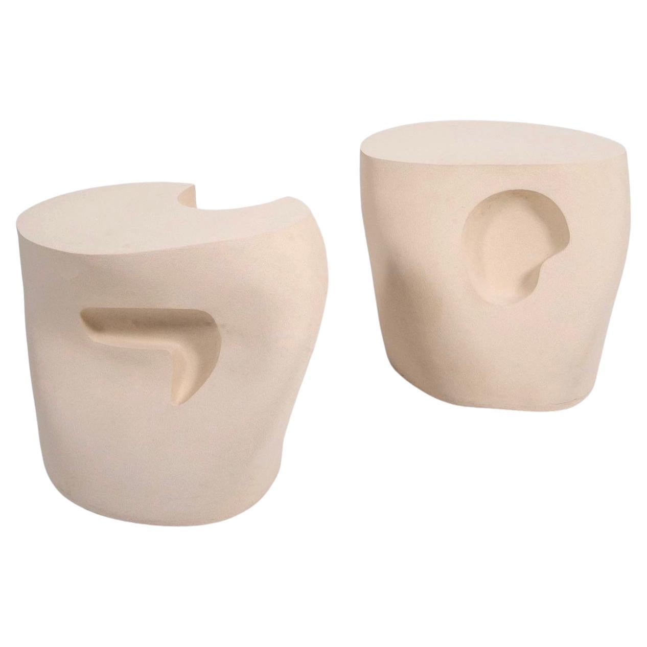 Contemporary Ceramic Side Tables by Manon Oller, 2022 For Sale