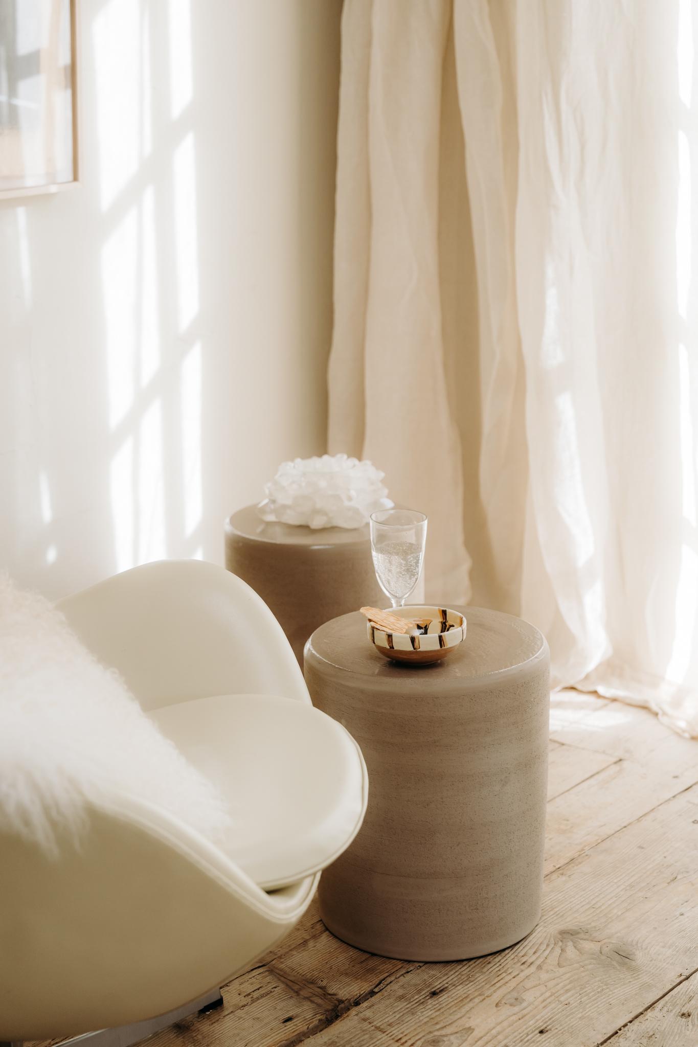 contemporary ceramic side tables/stools For Sale 13