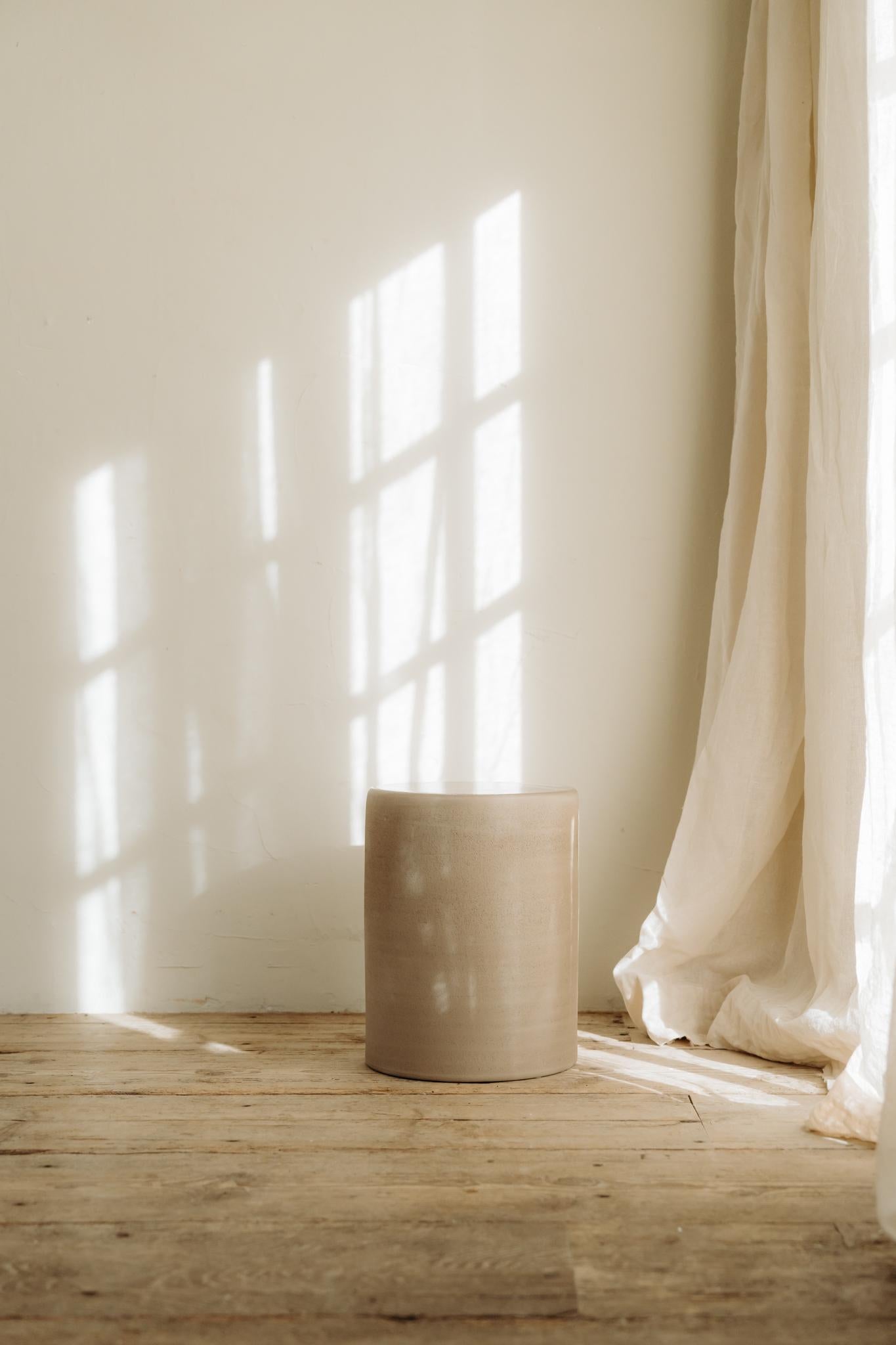 Contemporary contemporary ceramic side tables/stools For Sale