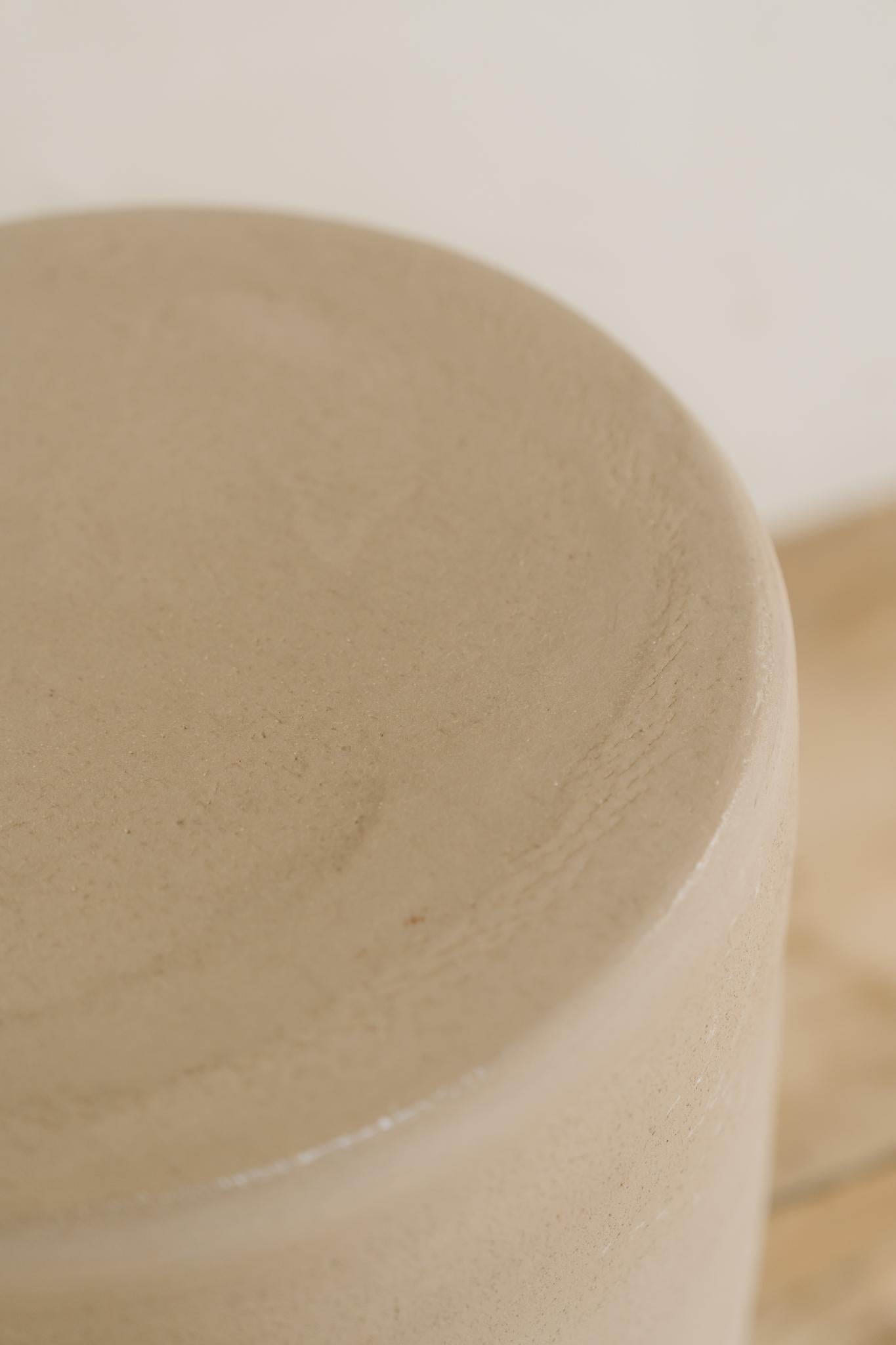 Ceramic contemporary ceramic side tables/stools For Sale