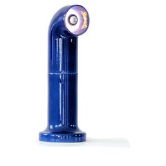 Contemporary Ceramic Standing Lamp 'OP SLIM 2' by Pani Jurek, Ultramarine