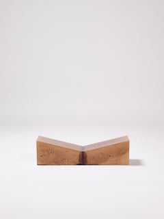 Contemporary Ceramic Table Lectern Reading Desk Glazed Earthenware Beige