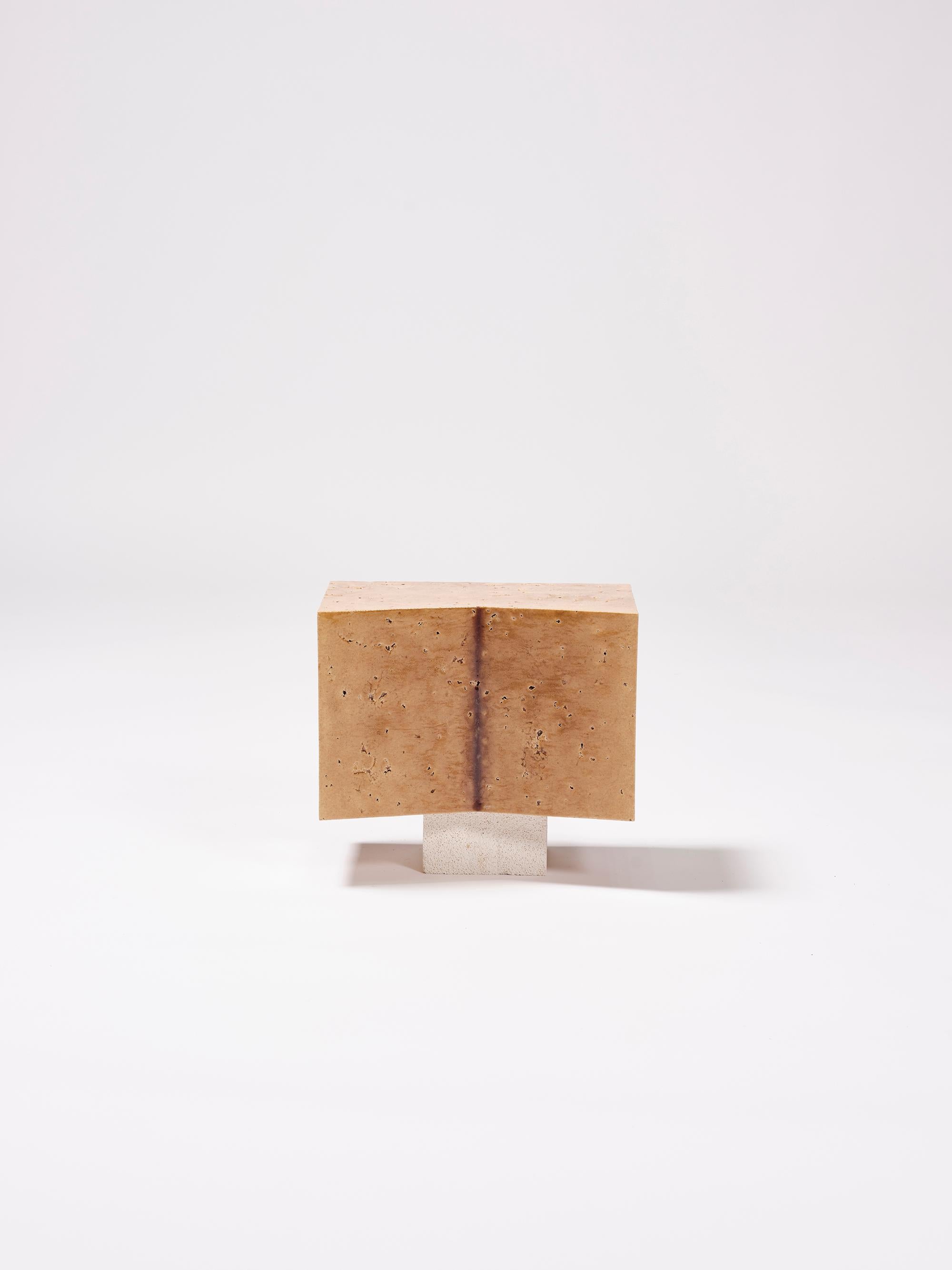 Spagnolo Tavolo contemporaneo in ceramica leggio scrivania lettura terracotta smaltata Caramell in vendita