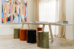contemporary ceramic tables/stools