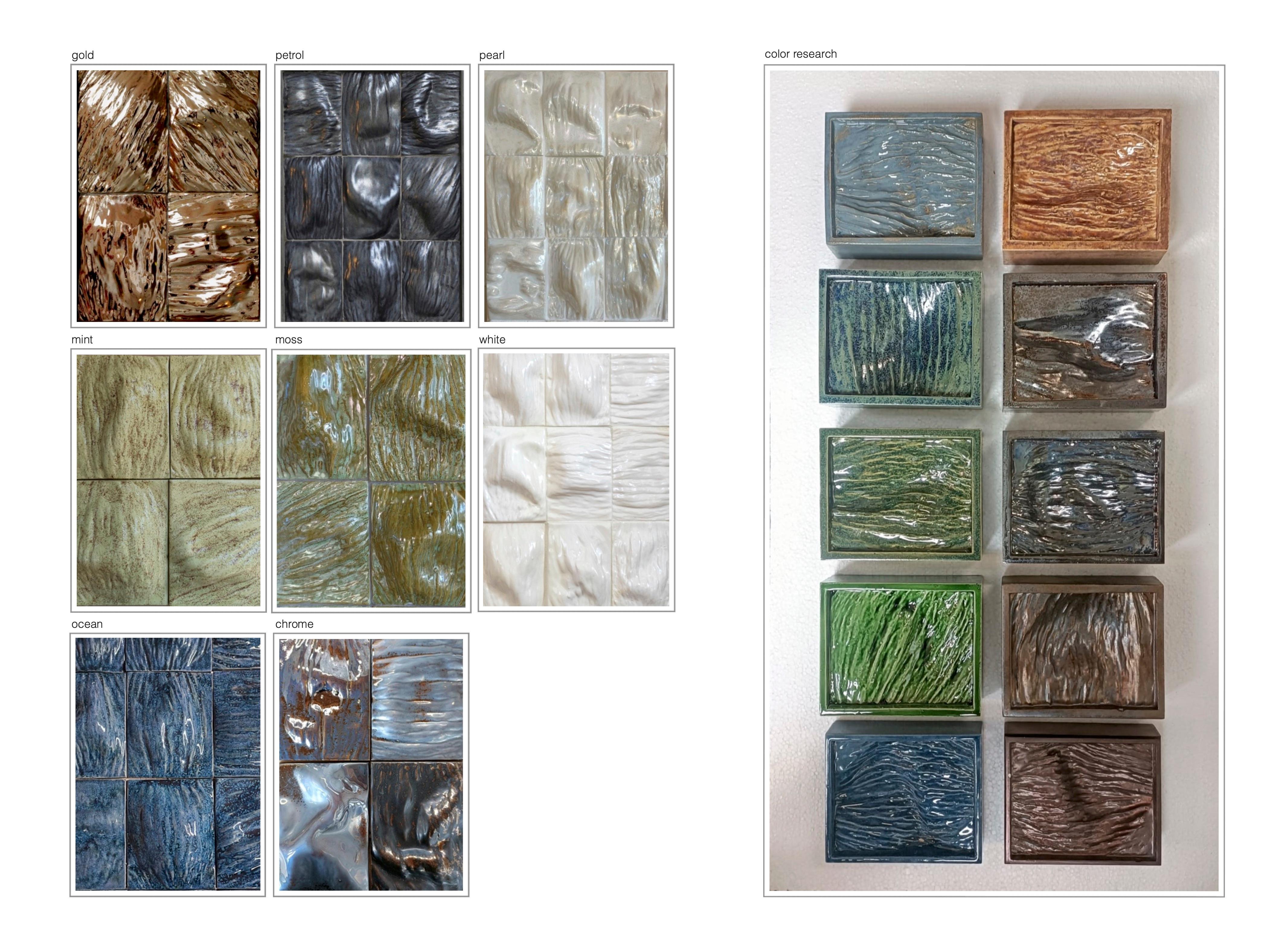 Aparador/armario contemporáneo de azulejos de cerámica de Rem Atelier, Países Bajos en venta 8