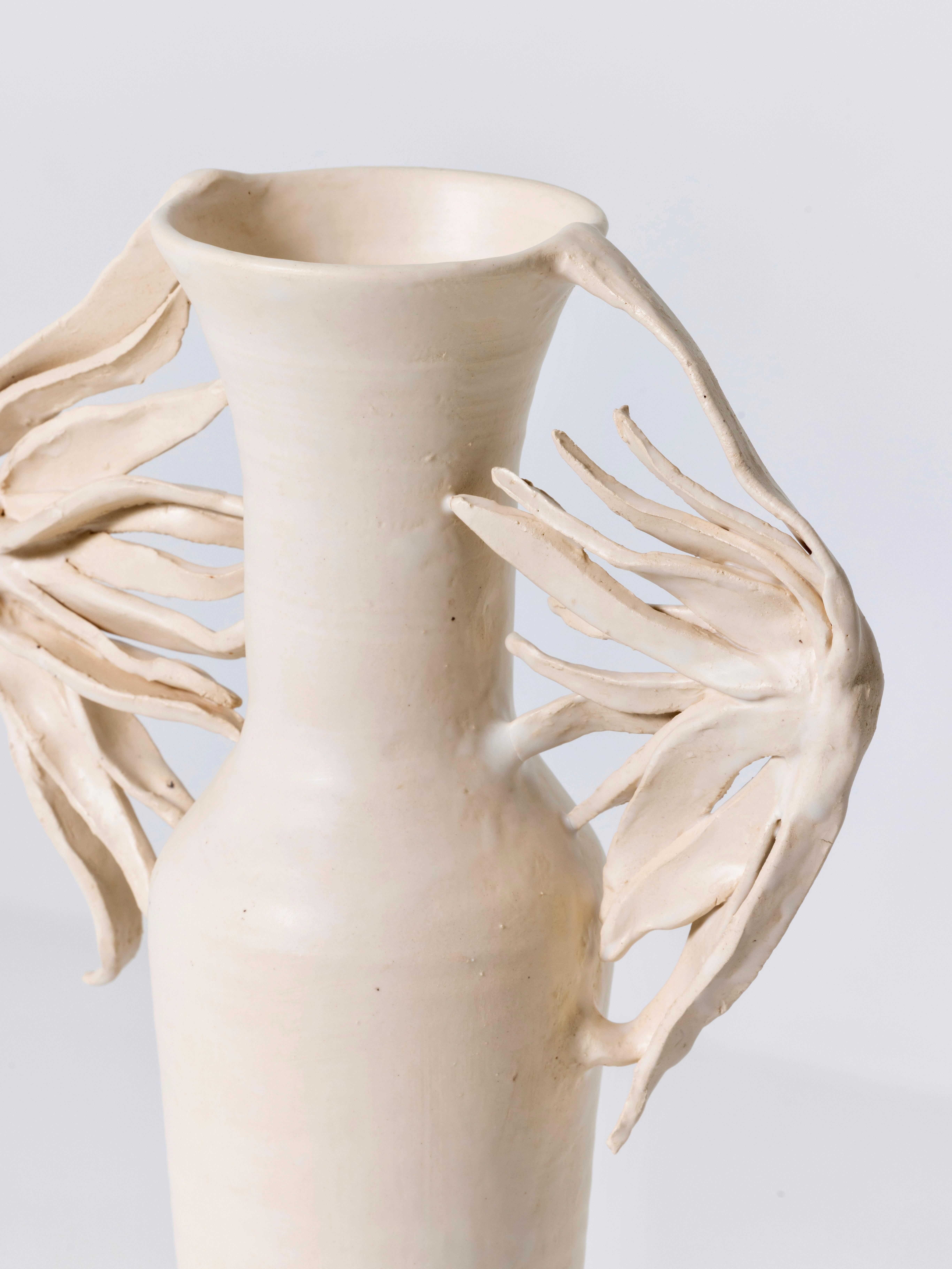 Enameled Contemporary Ceramic Vase, France For Sale