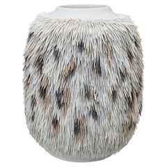 Contemporary Ceramic Vase Fur