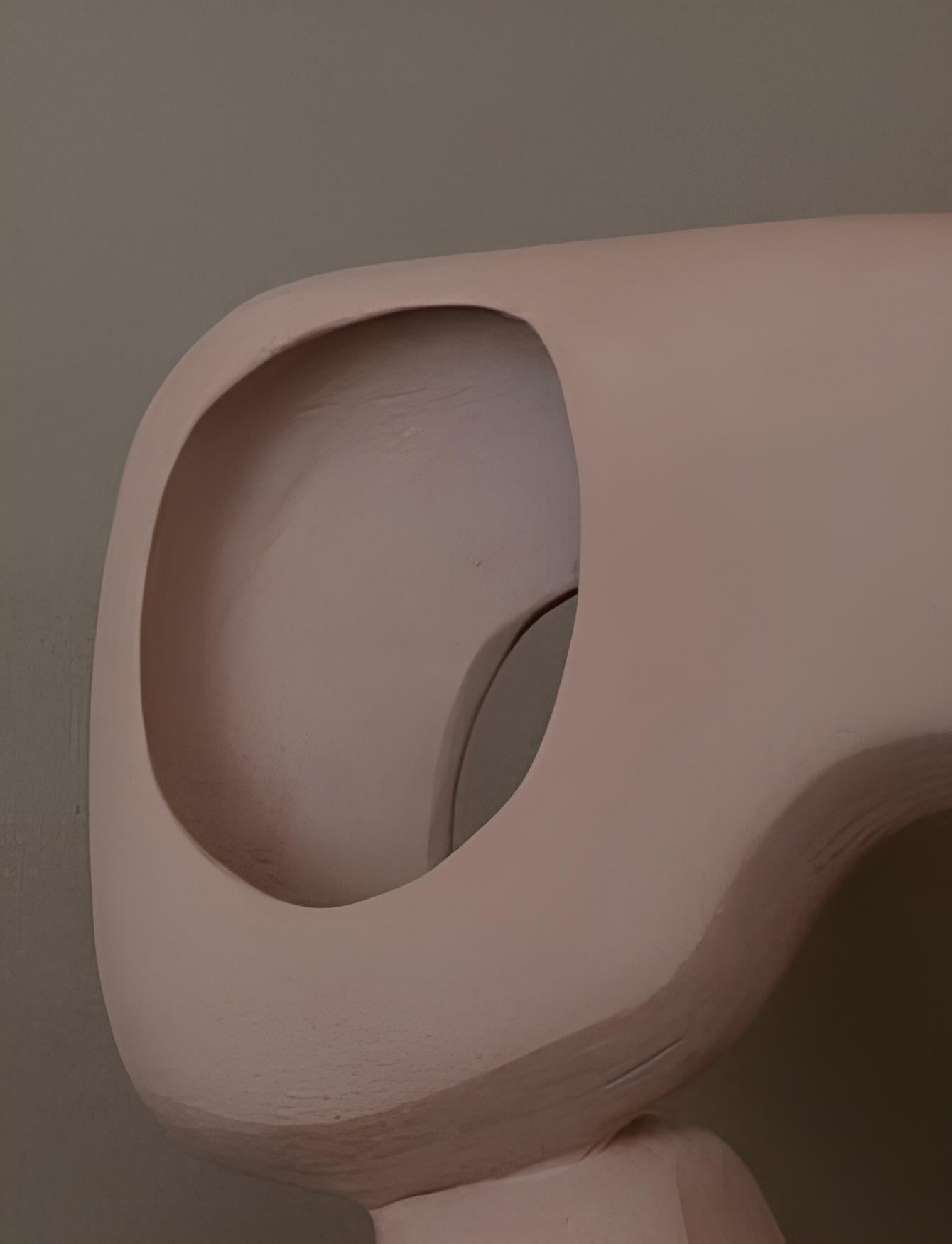 Olandese Vaso contemporaneo in ceramica, vaso moderno organico fatto a mano 
