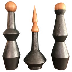 Contemporary Ceramic Vases Set Designed by Capperidicasa, Made in Italy