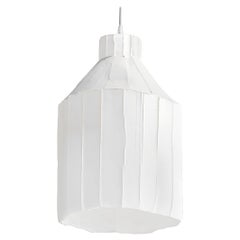 Lampada contemporanea in ceramica bianca SUFI Texture Corteccia