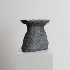 Contemporary Ceramics, Naturalistic, Earthly & Aquatic Glazed Stoneware Vessel