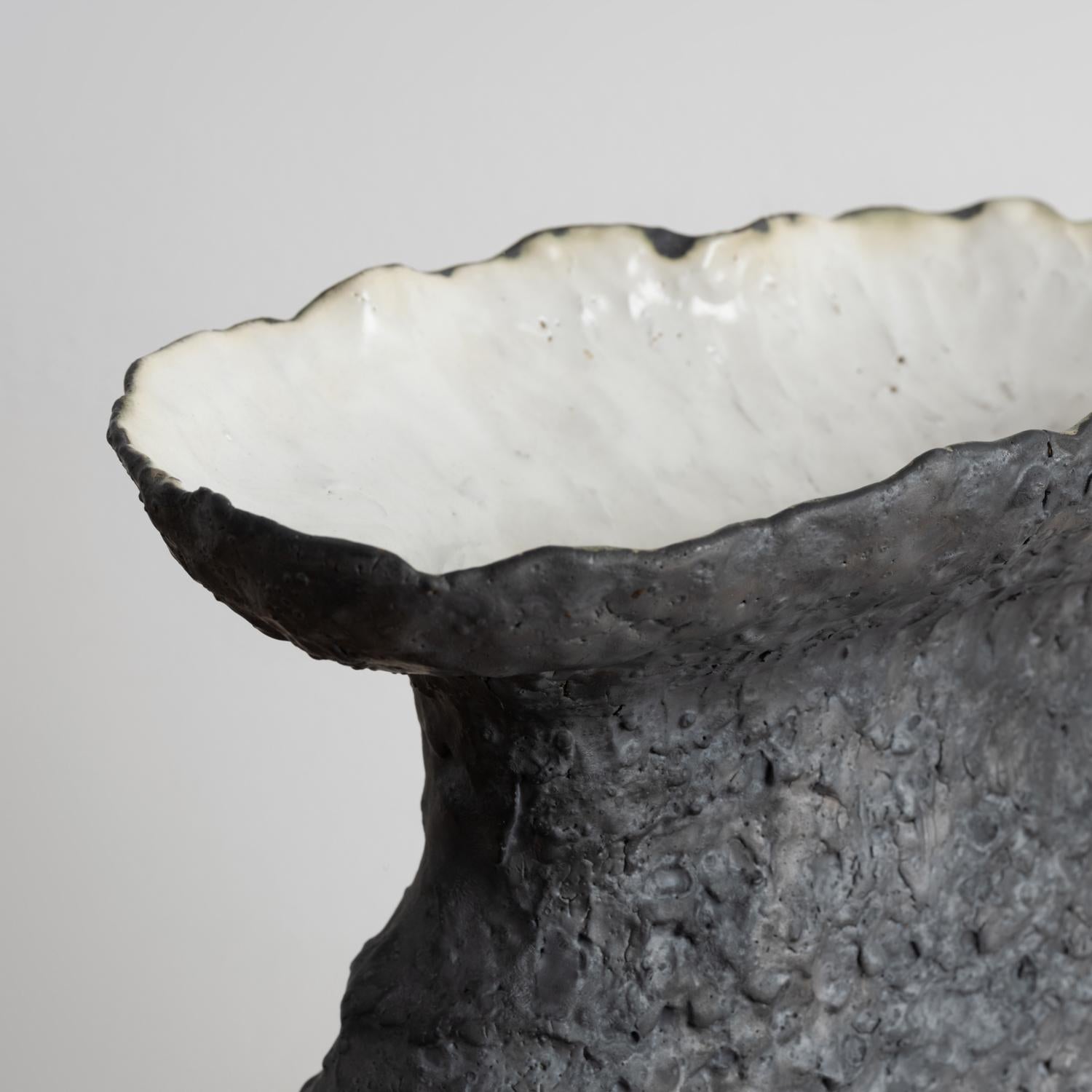 American Contemporary Ceramics, Naturalistic, Earthly & Aquatic Glazed Stoneware Vessel 