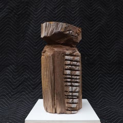 Contemporary Kettensäge geschnitzt Holzskulptur 008 von Studio Melrose