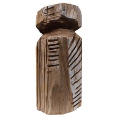 Contemporary Kettensäge geschnitzt Holzskulptur 008 von Studio Melrose