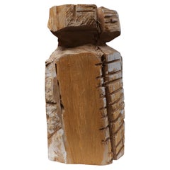 Contemporary Kettensäge geschnitzt Holzskulptur 004 von Studio Melrose