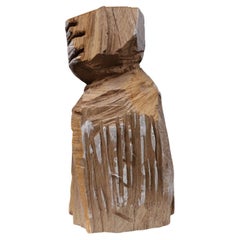 Contemporary Kettensäge geschnitzt Holzskulptur 006 von Studio Melrose